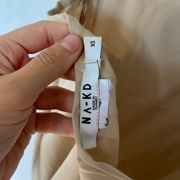 NA-KD Satin night cup dress lingerie - Picture 8 of 9